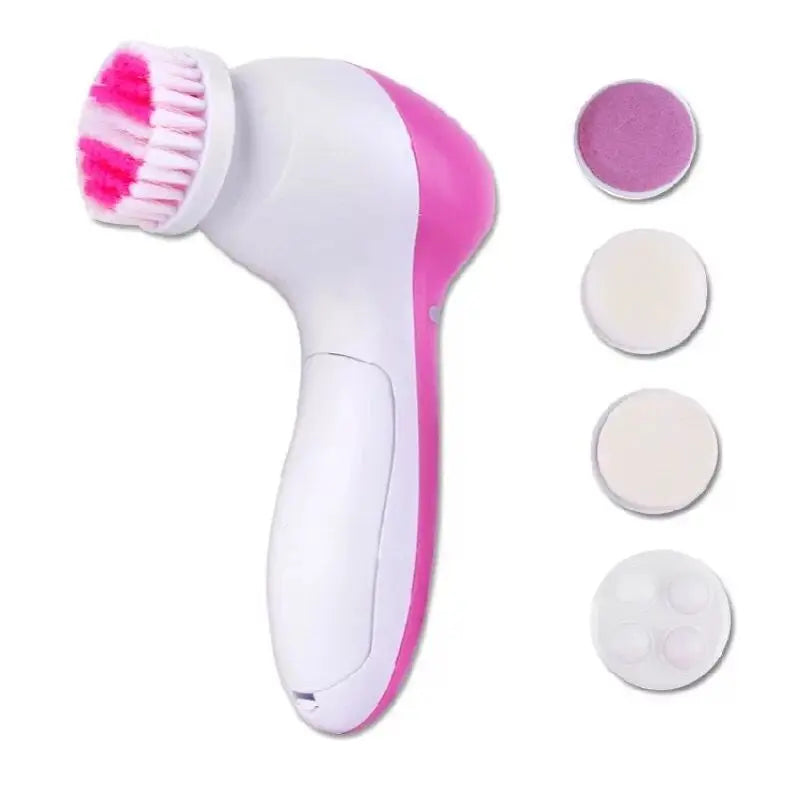 Revitalize Your Skin with the 5-in-1 Electric Facial Cleaner: Ultimate Spa Experience for Clean and Radiant Skin