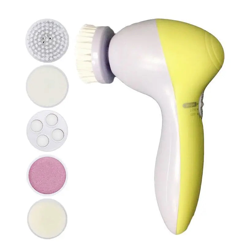Revitalize Your Skin with the 5-in-1 Electric Facial Cleaner: Ultimate Spa Experience for Clean and Radiant Skin