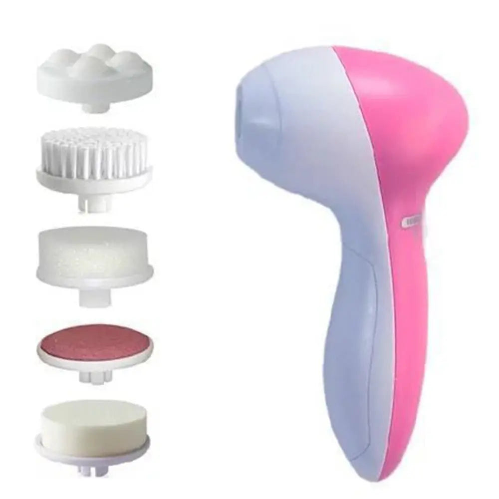 Revitalize Your Skin with the 5-in-1 Electric Facial Cleaner: Ultimate Spa Experience for Clean and Radiant Skin