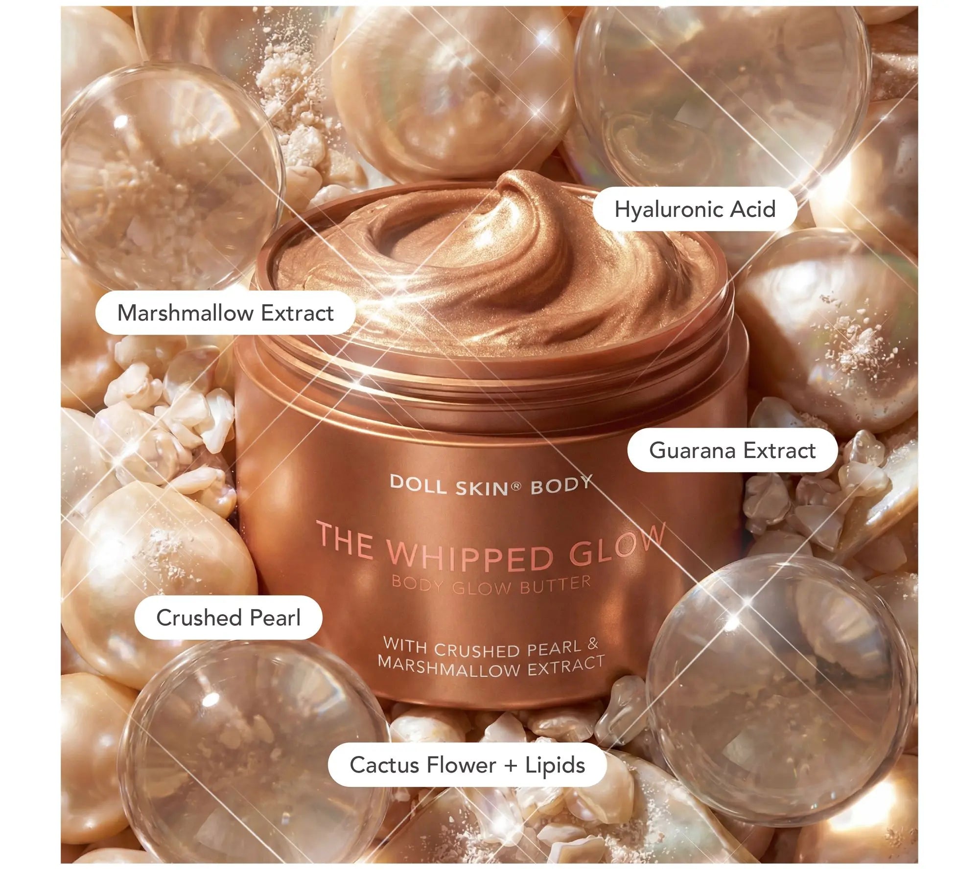 Doll 10 Dollskin Glow Body Butter with Crushed Pearl